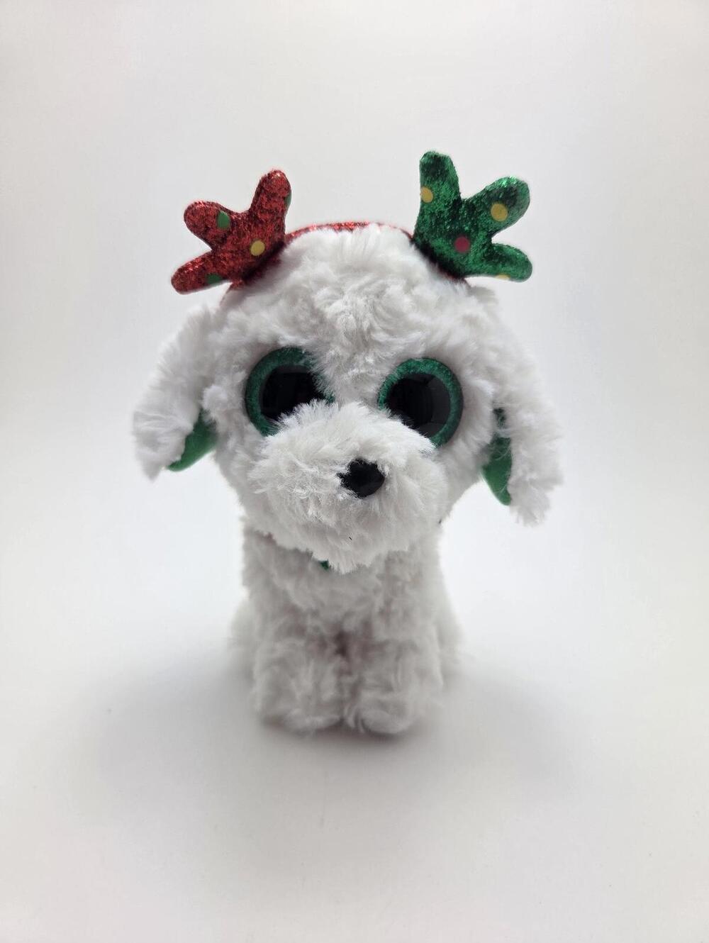 Ty Beanie Boo “Sugar” the Holiday Dog - No Hang Tag! (6 inch)